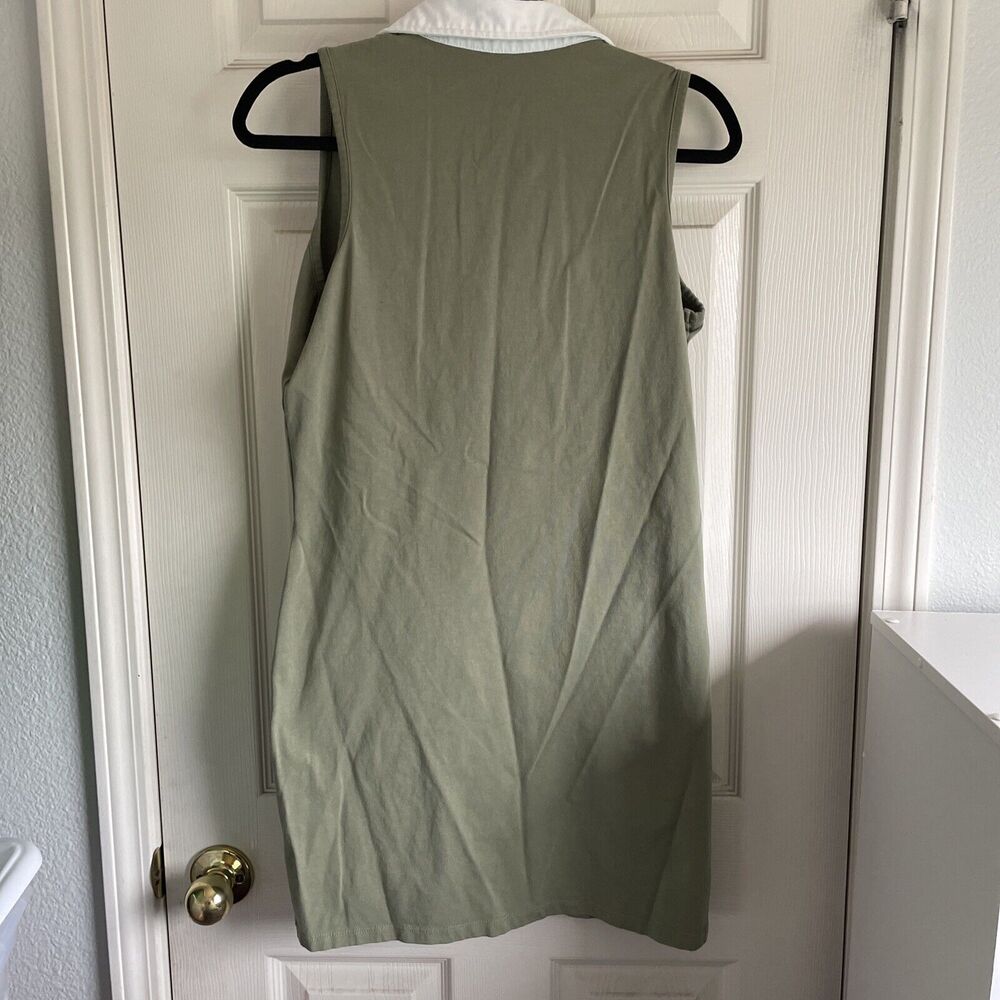 Hurley Womens Tank Dress Size Large Sleeveless Collared Cherries Logo Stretch - Picture 5 of 9